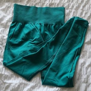 Teal sport leggings